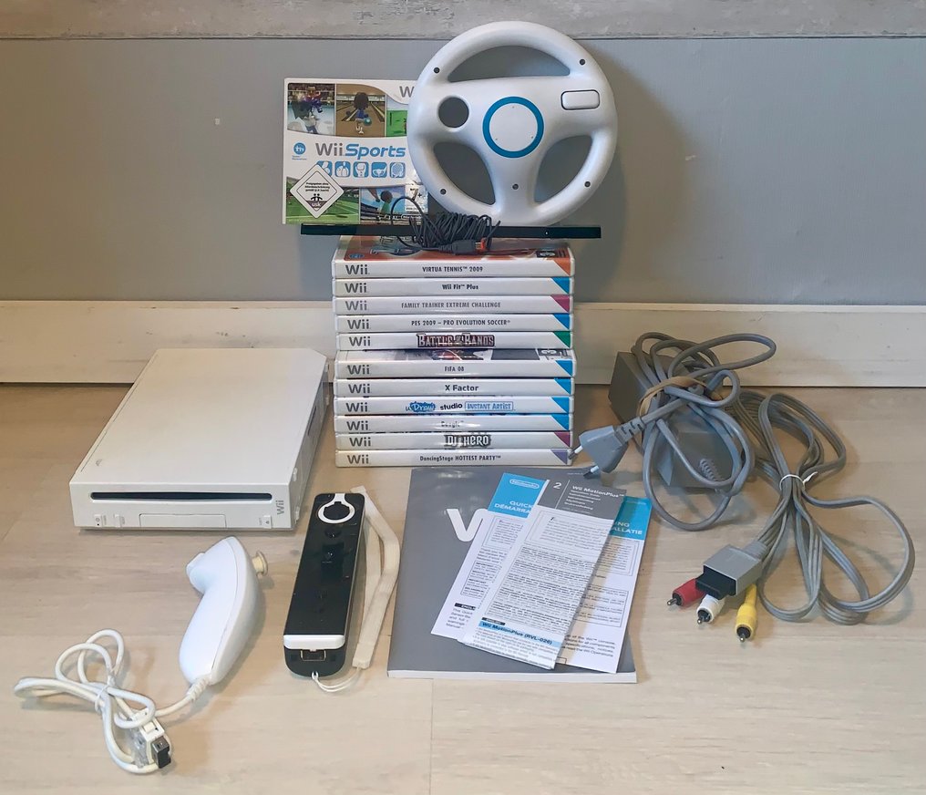 Nintendo - Wii - Console [White] 12 Games & Accessories - Console per videogiochi + giochi #1.0