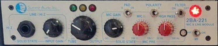 Summit Audio Inc. - 2BA-221 Rør forforsterker #4.3