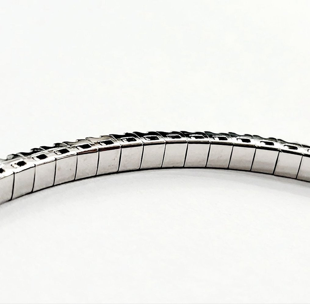 手镯 - 18K包金 白金 - 2.75ct. tw. 钻石 (天然) #4.3