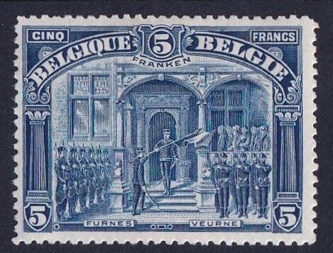 Βέλγιο 1915 - 5F Βερύν - Φράνκεν - OBP/COB 147 #1.0