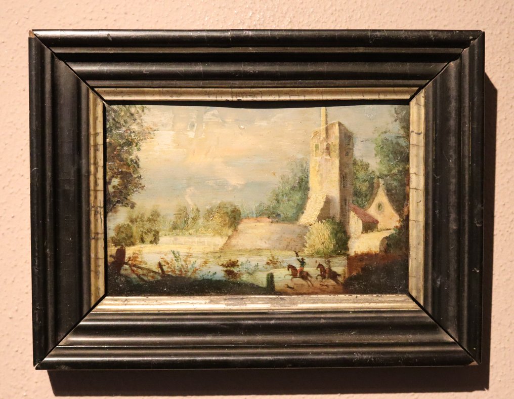 Vlaamse School (XVII) - Landschap met ruiters #1.0