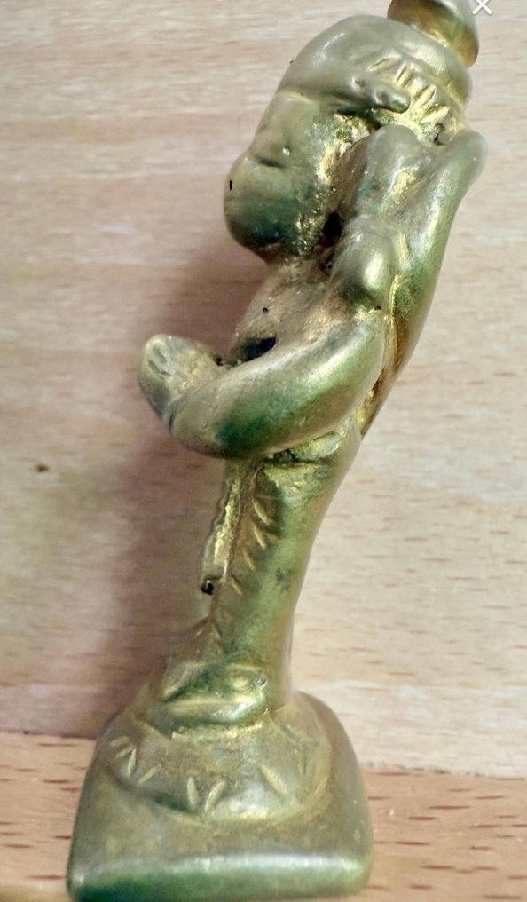 Statua di Hanuman - Ottone - India - XIX secolo #1.0