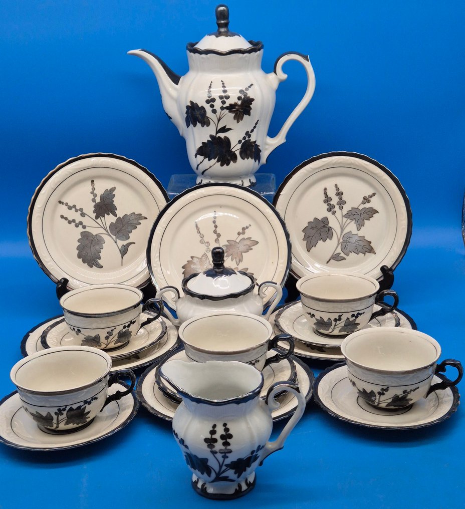 RW Bavaria – Handgemaltes Porzellan-Kaffeeservice mit floralem Dekor - 咖啡套装 - 瓷 #1.0