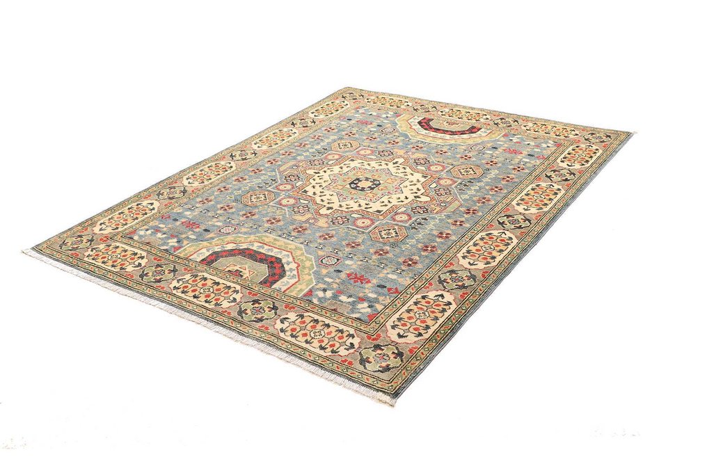 Kazak - Tapis - 197 cm - 153 cm - Fait main - jamais utilisé - Neuf #1.0
