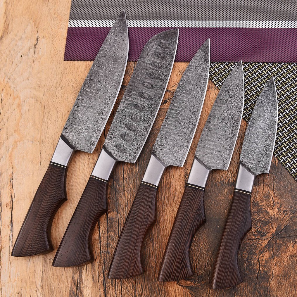 Coltello da cucina - Chef's knife - acciaio piegato, legno di wenge - Nord America #3.2