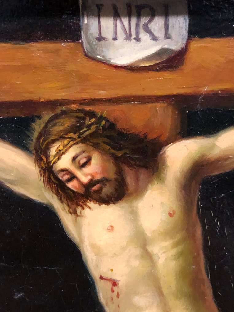 École européene (XIX) - The Crucifixion with Mary Magdalene #4.3