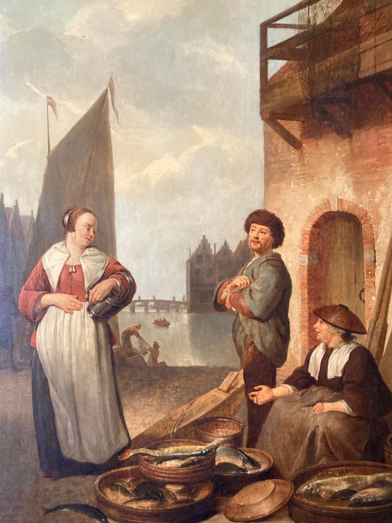 Hendrik Martensz. Sorgh (1610-1670), Efter - Rotterdam Fish Market #1.0