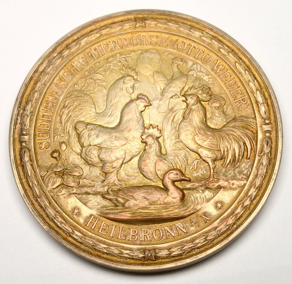 Germany. Medal - Award / South German animal fair - Otto Weber; Heilbronn XX cent.  (No Reserve Price) #3.2