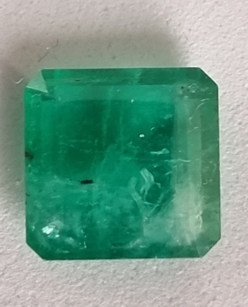 1 pcs Grøn Smaragd - 3.71 ct - Instituto Gemólogico Español (IGE) #1.0