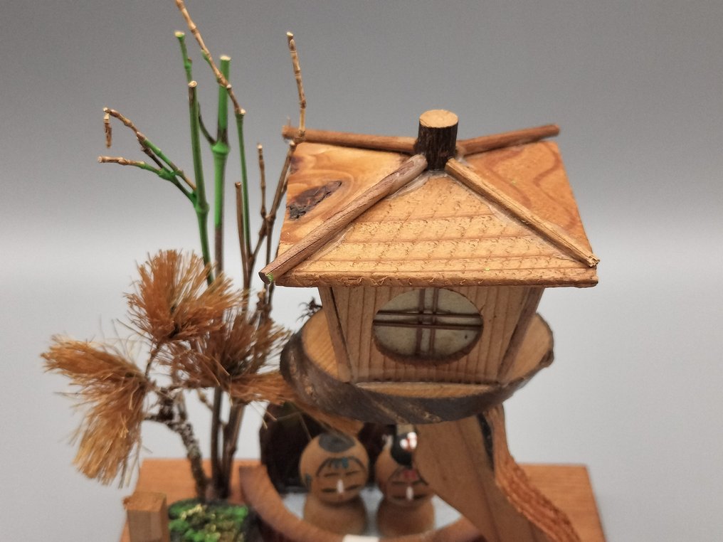 3个创意日本木偶 - 木 - 日本 - Shōwa period (1926-1989) #4.3