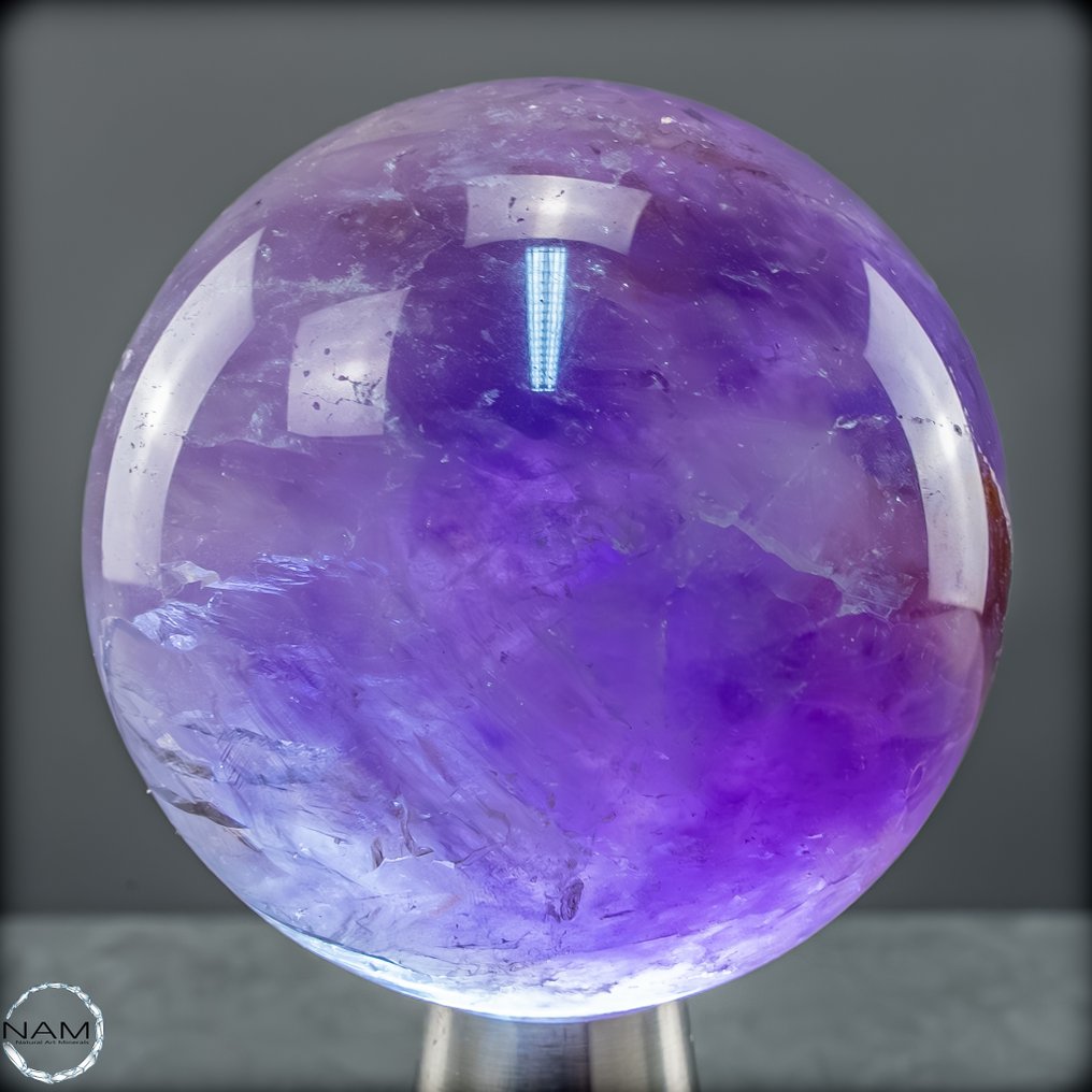 天然稀有紫水晶 玻利维亚球体- 506.37 g #1.0