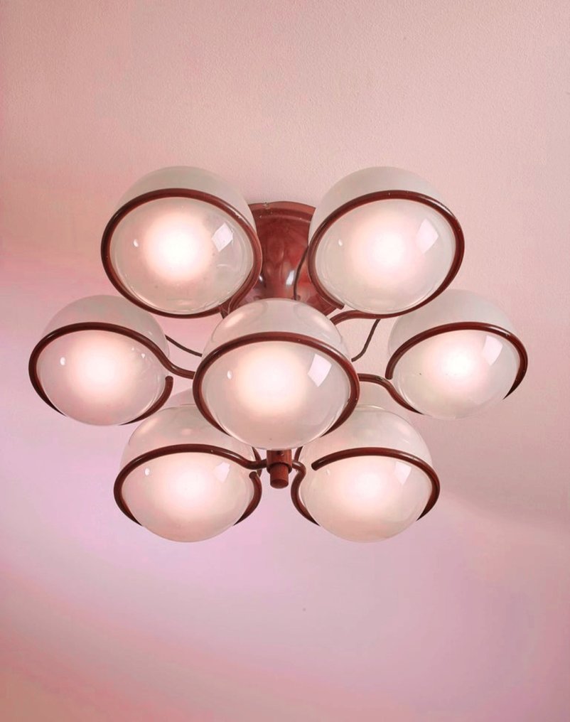 Arteluce - Gino Sarfatti - 枝形吊灯 - 玻璃, 金属 #1.0