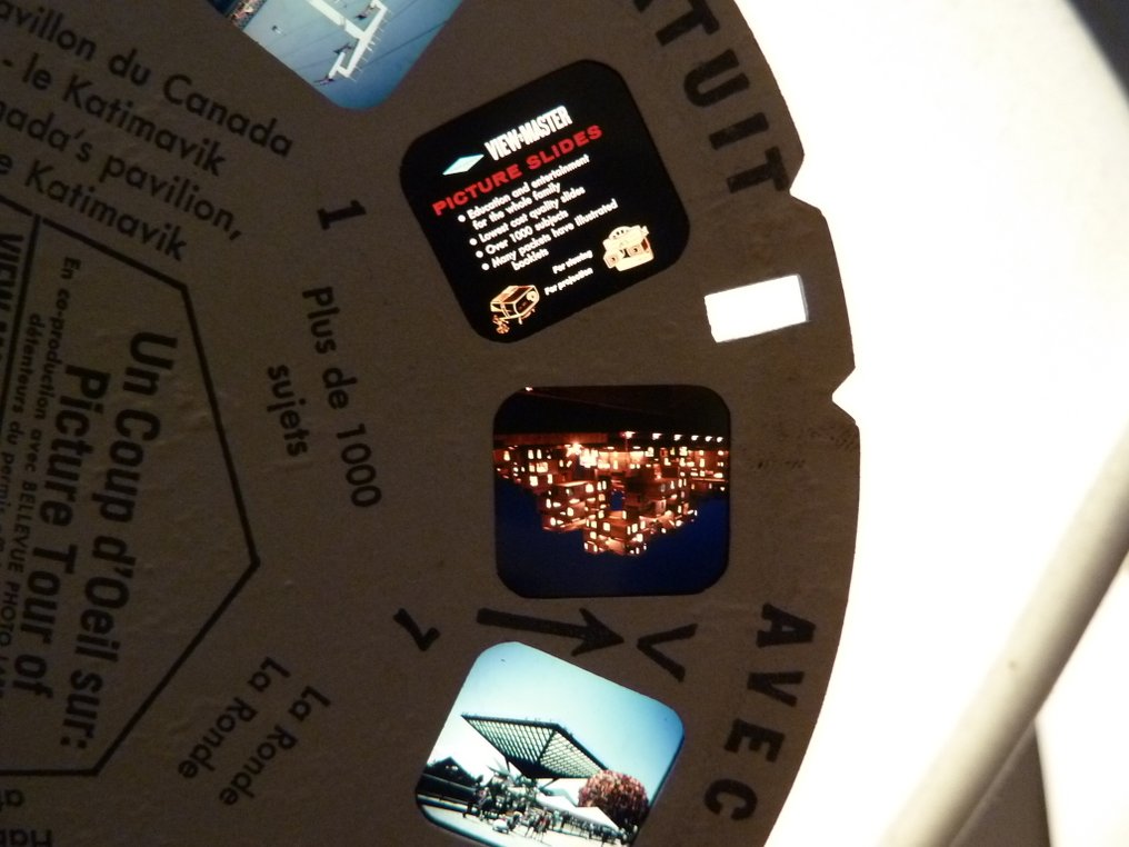 Viewmaster DR-75 Picture Tour of Expo 67 - zeer zeldzame schijf - Frans Viewmaster tekercs #3.2