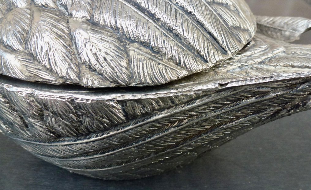 Mauro Manetti - Design - Ice bucket - Silverplated - In the shape of a duck #4.3