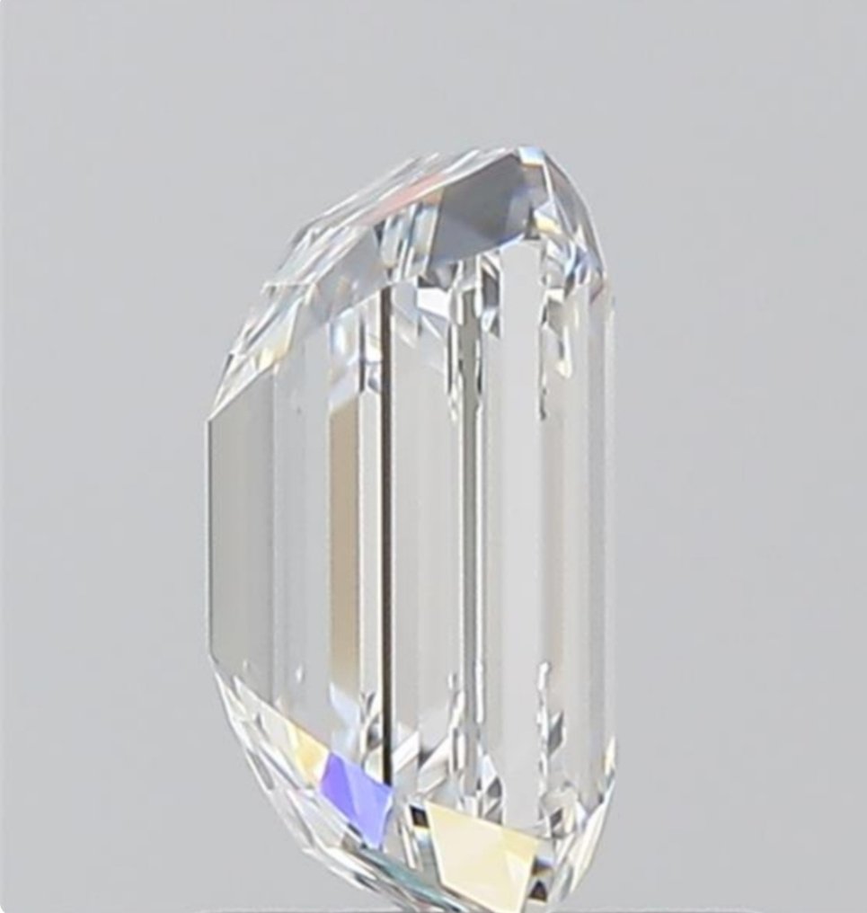 1 pcs 钻石 (天然) - 1.30 ct - 祖母绿 - F - VVS1 极轻微内含一级 - 美国宝石研究院(GIA) #3.2