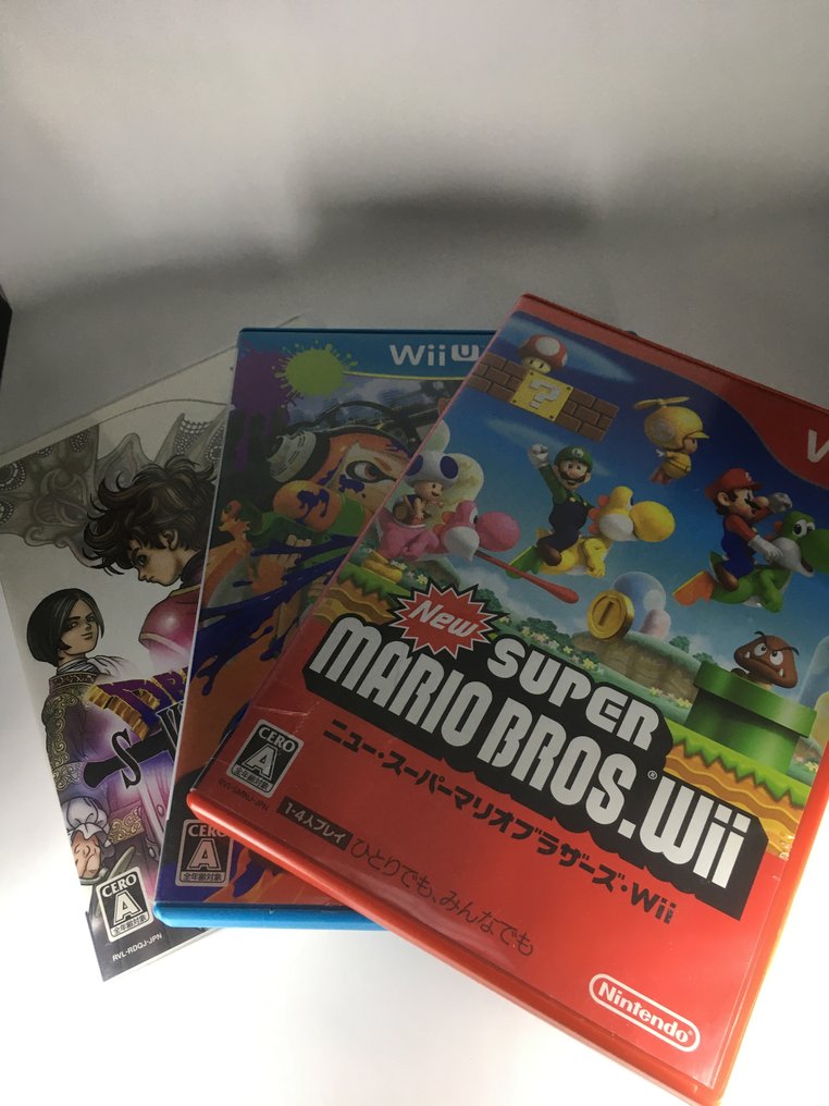 Nintendo, SQUARE ENIX - Wii - New Super Mario Bros. Wii; Splatoon; Dragon Quest SWARDS Japanese Nintendo Wii Software - Videogioco - Nella scatola originale #1.0
