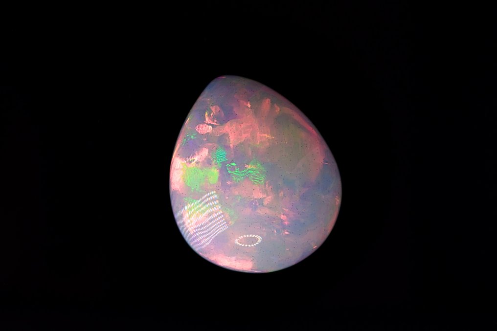 Fără preț de rezervă - 1 pcs Multicolor Opal - 15.12 ct - Asociația internațională de pietre prețioase colorate (ICA GemLab) #1.0