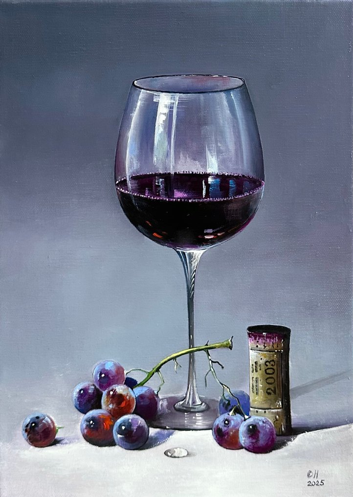Alexander Nakonechny (1971) - Glass of red wine #1.0