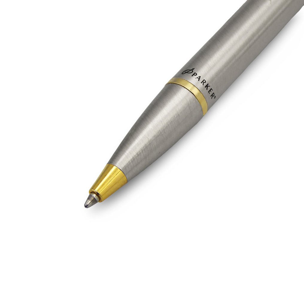 Parker - Stilografica mod. "25 Green Flighter" + Penna a Sfera mod. "IM Brushed Gold Metal GT" in Box - No Reserve Price - Pen set #3.2