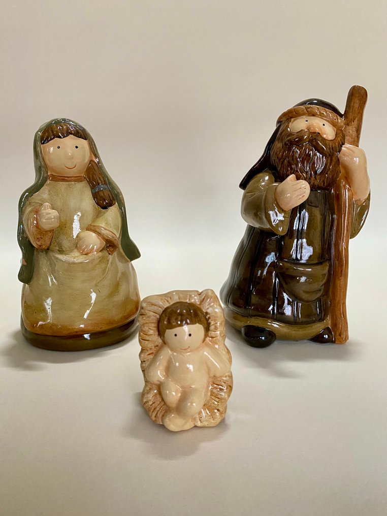 聖誕人形飾物 (7) - 陶瓷 - 圣诞团体，圣诞马槽 #1.0