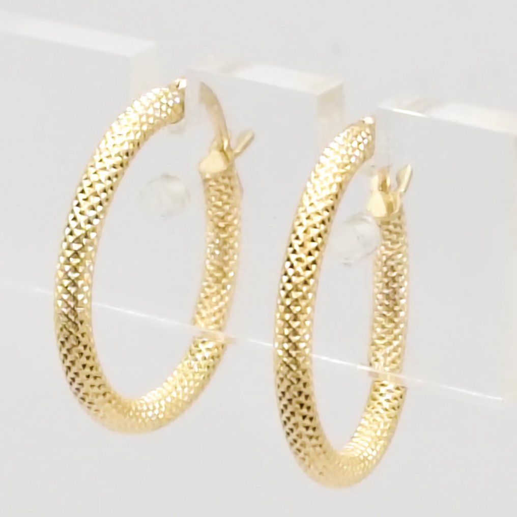 Nincs minimálár - Drop fülbevaló - 18 kt. Sárga arany #1.0