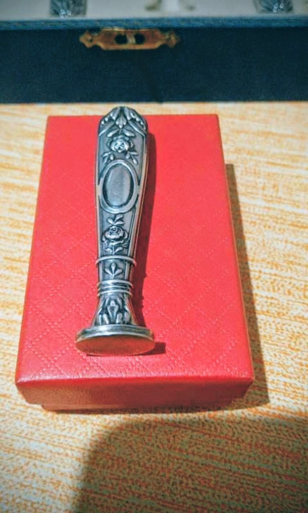 art Nouveau - Senza Prezzo di Riserva - Set da scrivania (5) - .800 argento, Acciaio #3.2