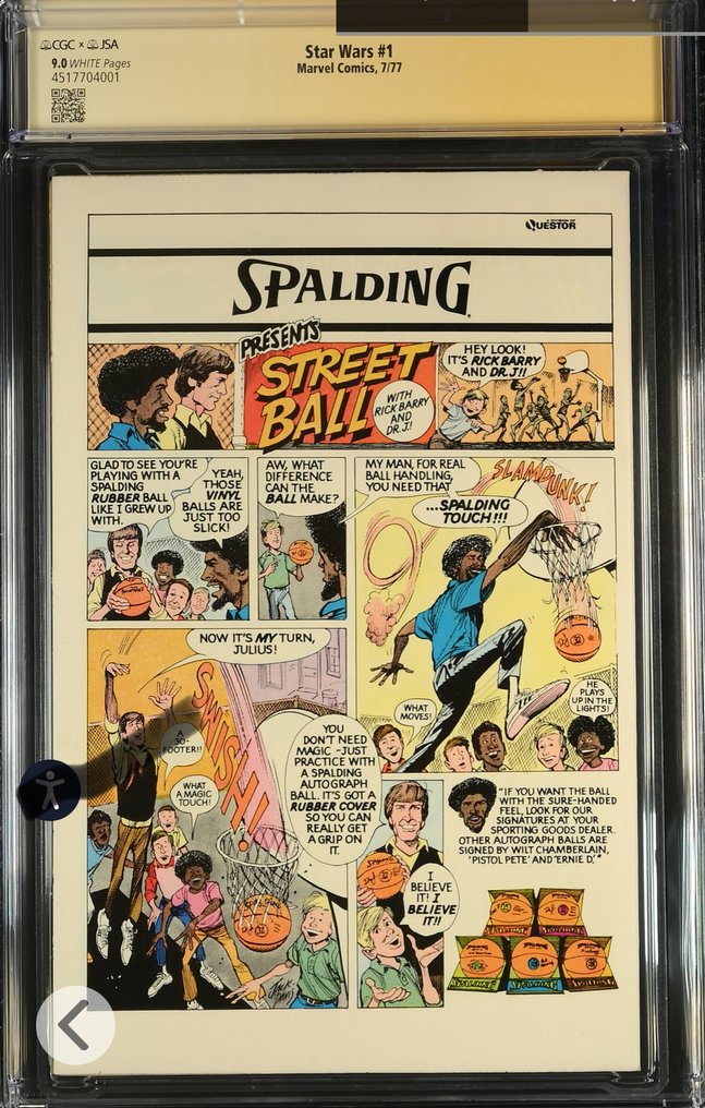 Star Wars (Vol. 1) #1 - Signed by Howard Chaykin - 1 Signed graded comic - 第一版 - 1977 - CGC 9 #3.2