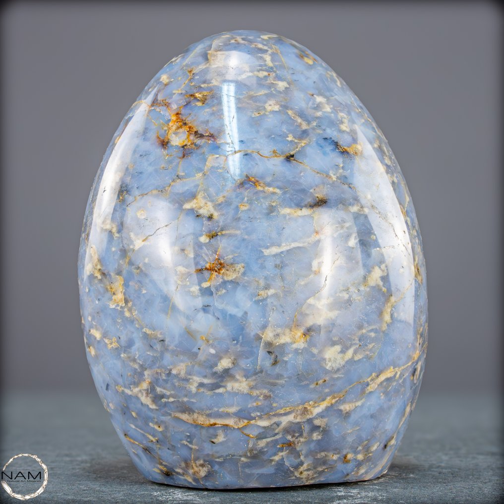 Naturlig sjældent blå kvarts i fri form Kunst i sin naturlige form- 1139.38 g #4.3