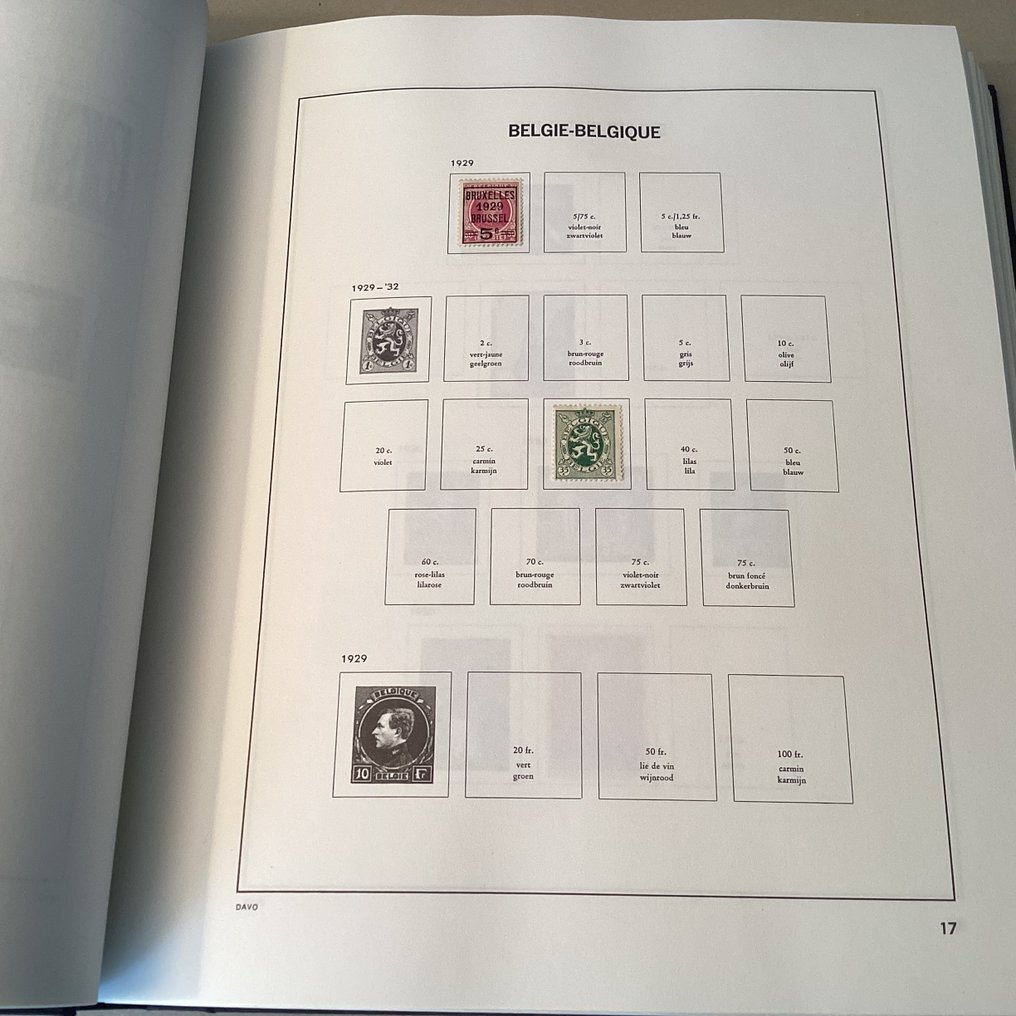 Belgique 1927/1990 - Collection Belgique non utilisée - OBP #2.1