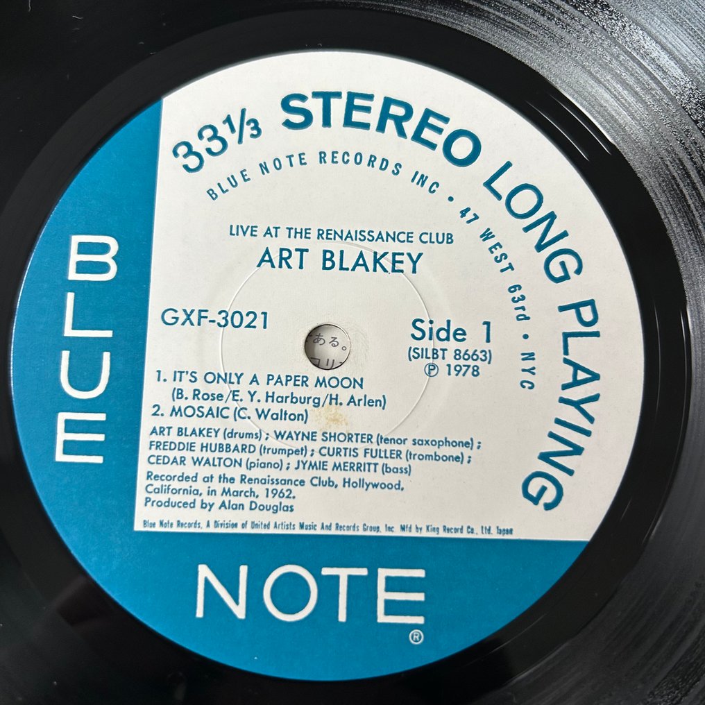 Art Blakey - Live At The Renaissance Club (1st pressing!) - Single bakelitlemez - 1st Pressing - 1978 #4.3