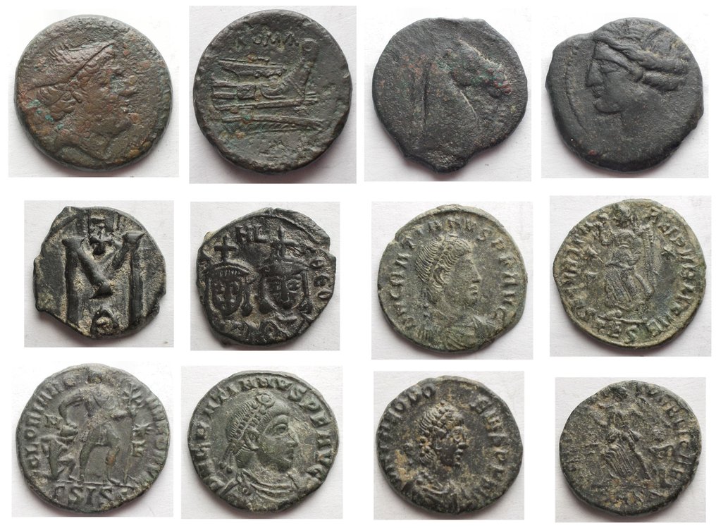 古代 Lot 6 Æ coins Various periods  (没有保留价) #1.0
