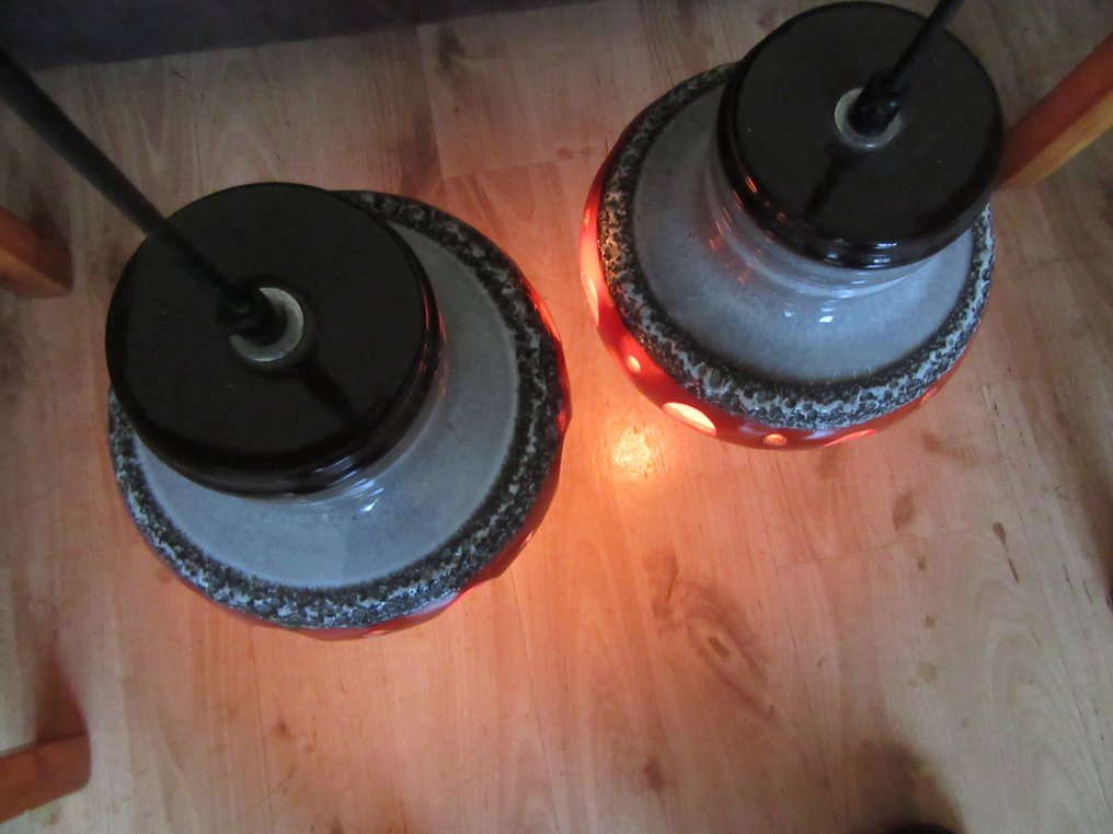 Herda - Herda - 吊顶灯 (2) - Fat lava lamp - 陶瓷 - 2 x Herda Fat lava lamp #1.0