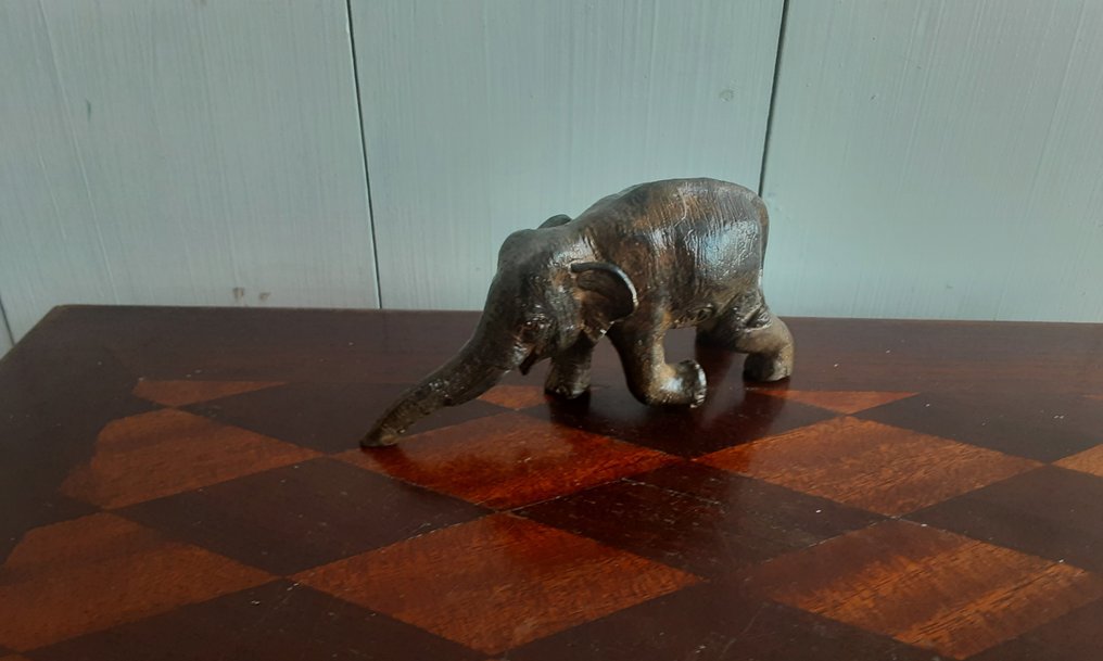 P. Chenet - Άγαλμα, Olifant - 6.5 cm - Μπρούντζος #1.0