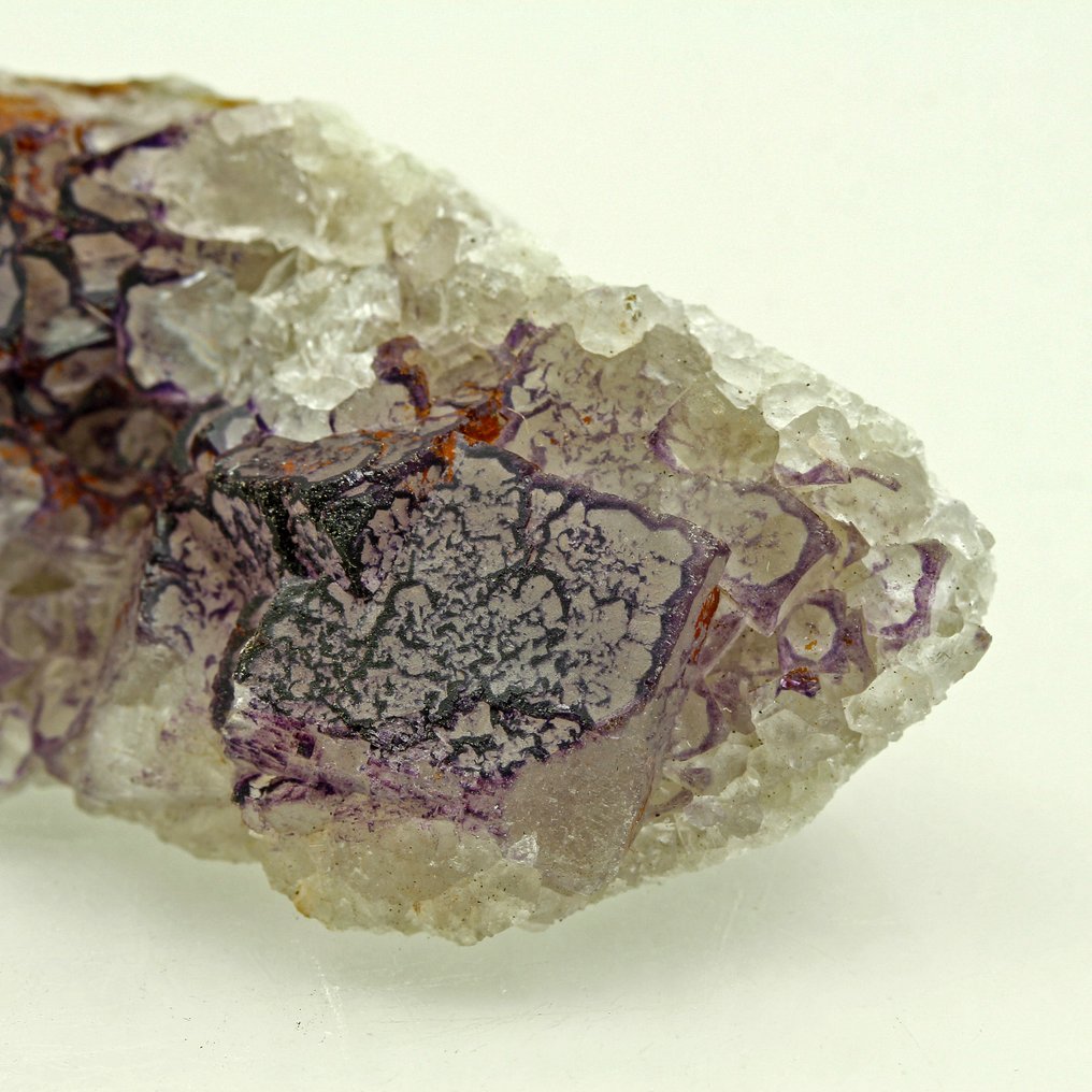 QR-kode fluorit Krystaller - Høyde: 7.5 cm - Bredde: 2.9 cm- 65 g #4.3