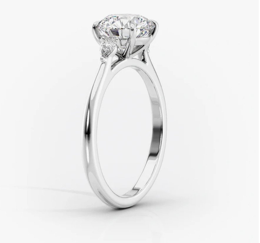 Δαχτυλίδι αρραβώνων - 14 καράτια Λευκός χρυσός - 1.12ct. tw. Διαμάντι (Φυσικό) - Διαμάντι - 1.12CTW!! G/SI1!! #4.3