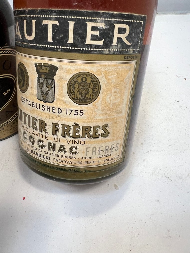 Guillot + Gautier - VSOP De Luxe + Prestige  - b. década de 1970 - 75cl, 73 cl - 2 garrafas #4.3