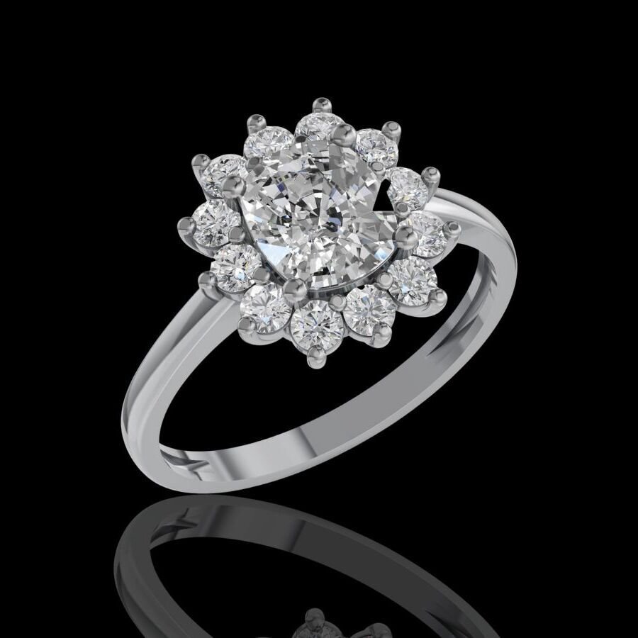 Δαχτυλίδι - 14 καράτια Λευκός χρυσός - 2.24ct. tw. Διαμάντι (Εργαστηριακής καλλιέργειας) - Διαμάντι #4.3