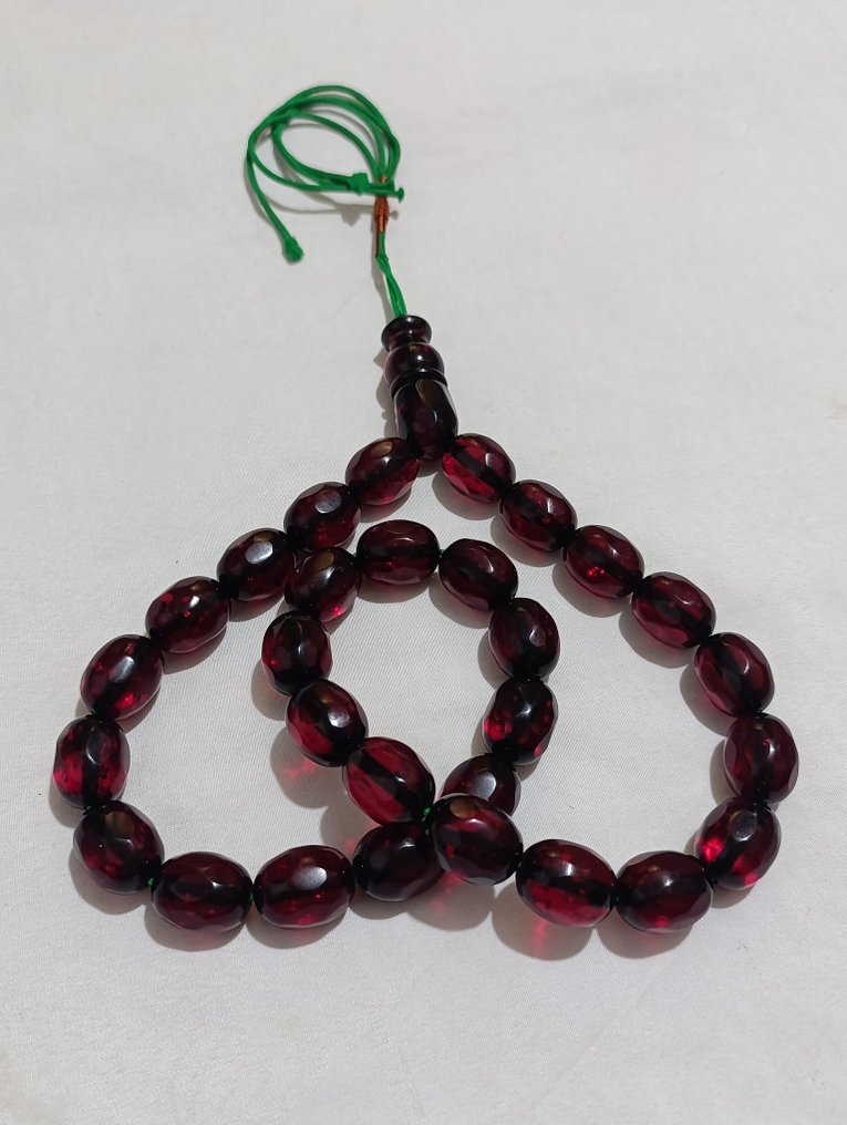  Ροζάριο - Κεχριμπάρι - 1970-1980 - Σπάνια Κομποσκοίνια Προσευχής  #3.2