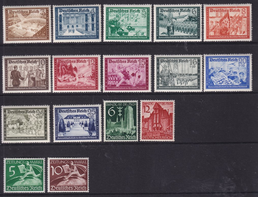 德意志帝国 1939 - 年刊 - Michel: 686/738,Z 738/739 #3.2