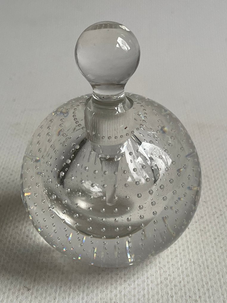 Glasfabriek Leerdam - A.D. Copier - Perfume bottle (2) - Glass - Spijkerbol #3.2
