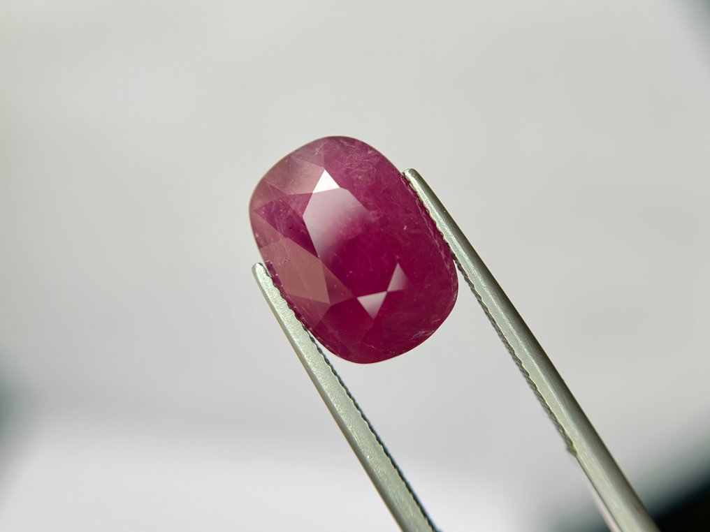 χωρίς τιμή ασφαλείας - 1 pcs  Κόκκινο Ρουμπίνι  - 11.49 ct - Lotus Gemology - Χωρίς θέρμανση, πλούσιο κόκκινο ρουμπί. #2.1