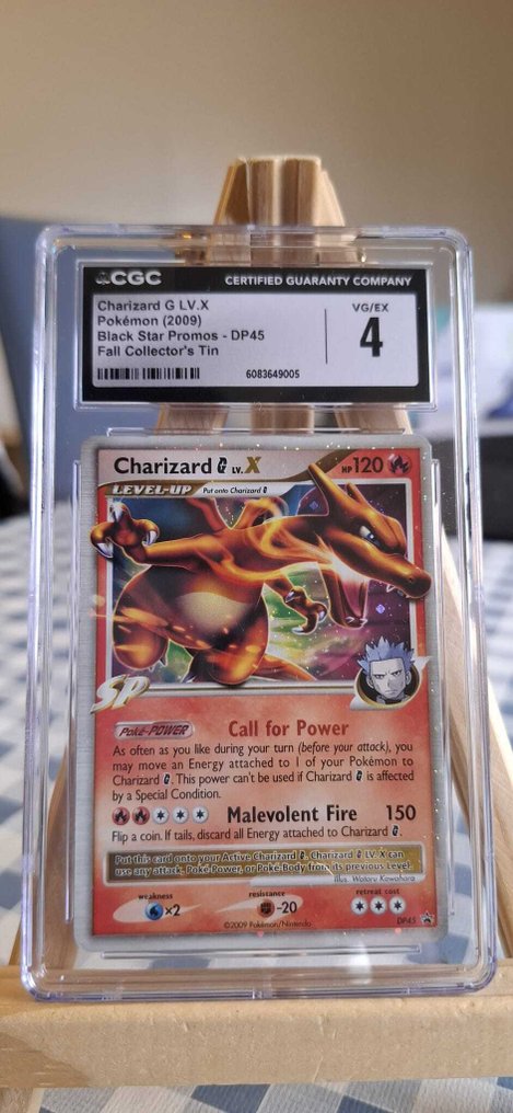 Pokémon - 4 Graded card - Charizard 003/053; SM211; DP45; 001/015 Foil, Full art - CGC 10 - Various sets - Signed card authenticated and graded #4.3