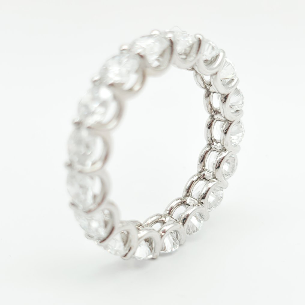 Örökkévalóság gyűrű - 14 kt. Fehér arany -  5.50ct. tw. Gyémánt (Laboratóriumban előállított) - D-E VVS IGI #2.1