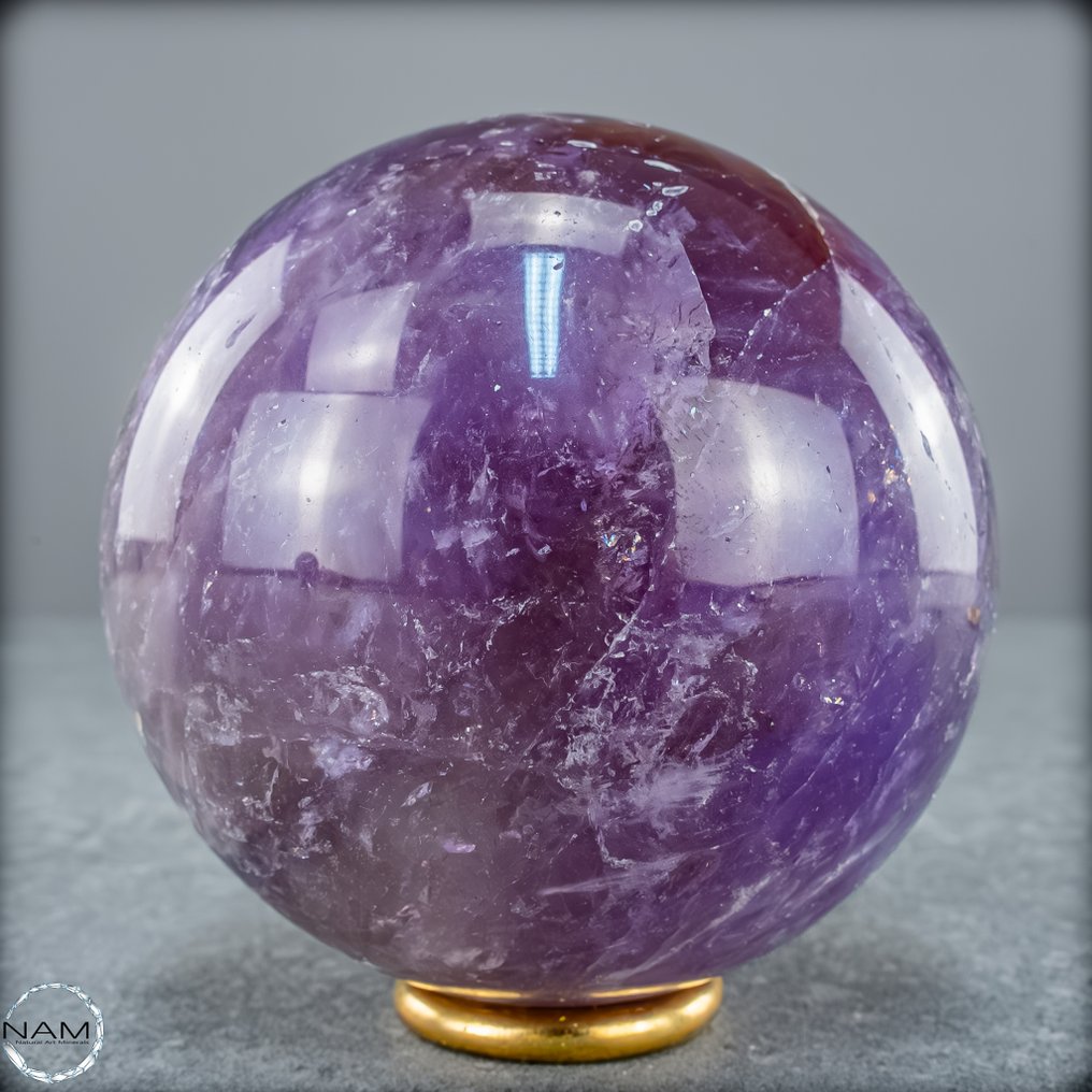 天然稀有紫水晶 玻利维亚球体- 506.37 g #1.0