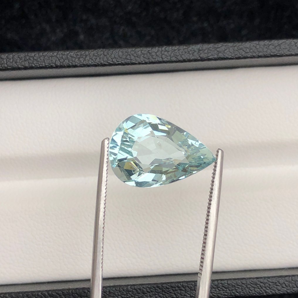 没有保留价 - 1 pcs  蓝色, 绿色 海蓝宝石  - 5.95 ct - 国际宝石研究院（IGI） - 海蓝宝石 #1.0
