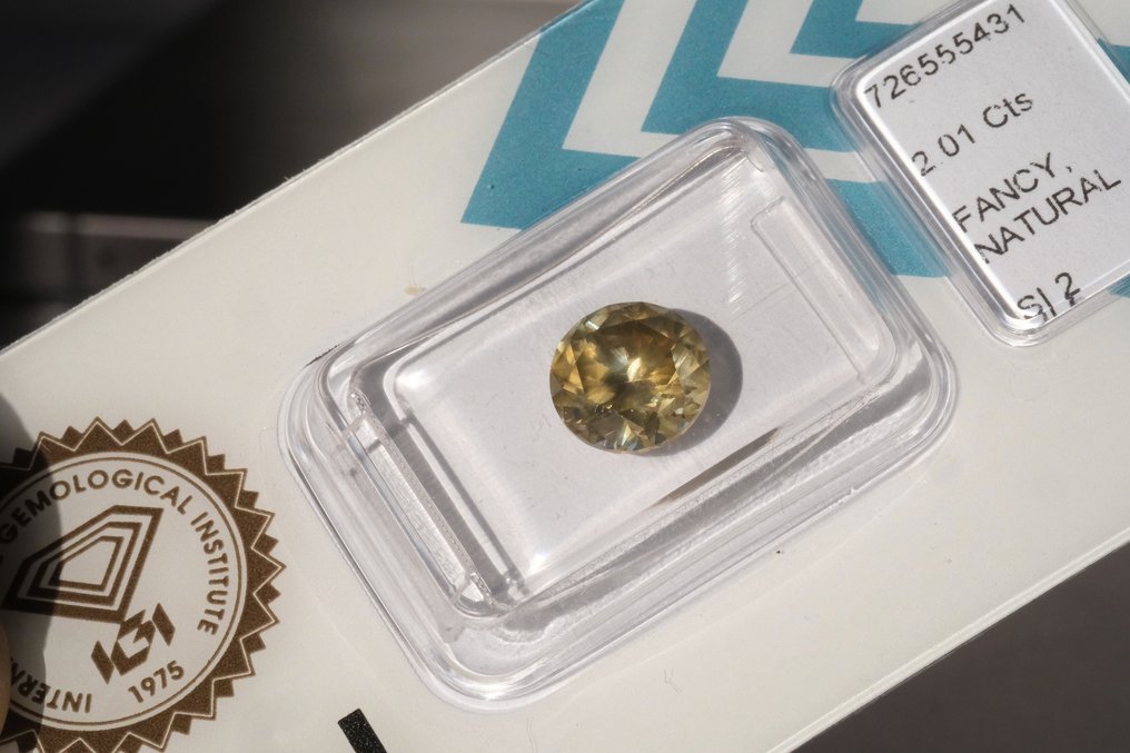 1 pcs Gyémánt (Természetes) - 2.01 ct - Kerek - SI2 - Nemzetközi Gemmológiai Intézet (IGI) #4.3