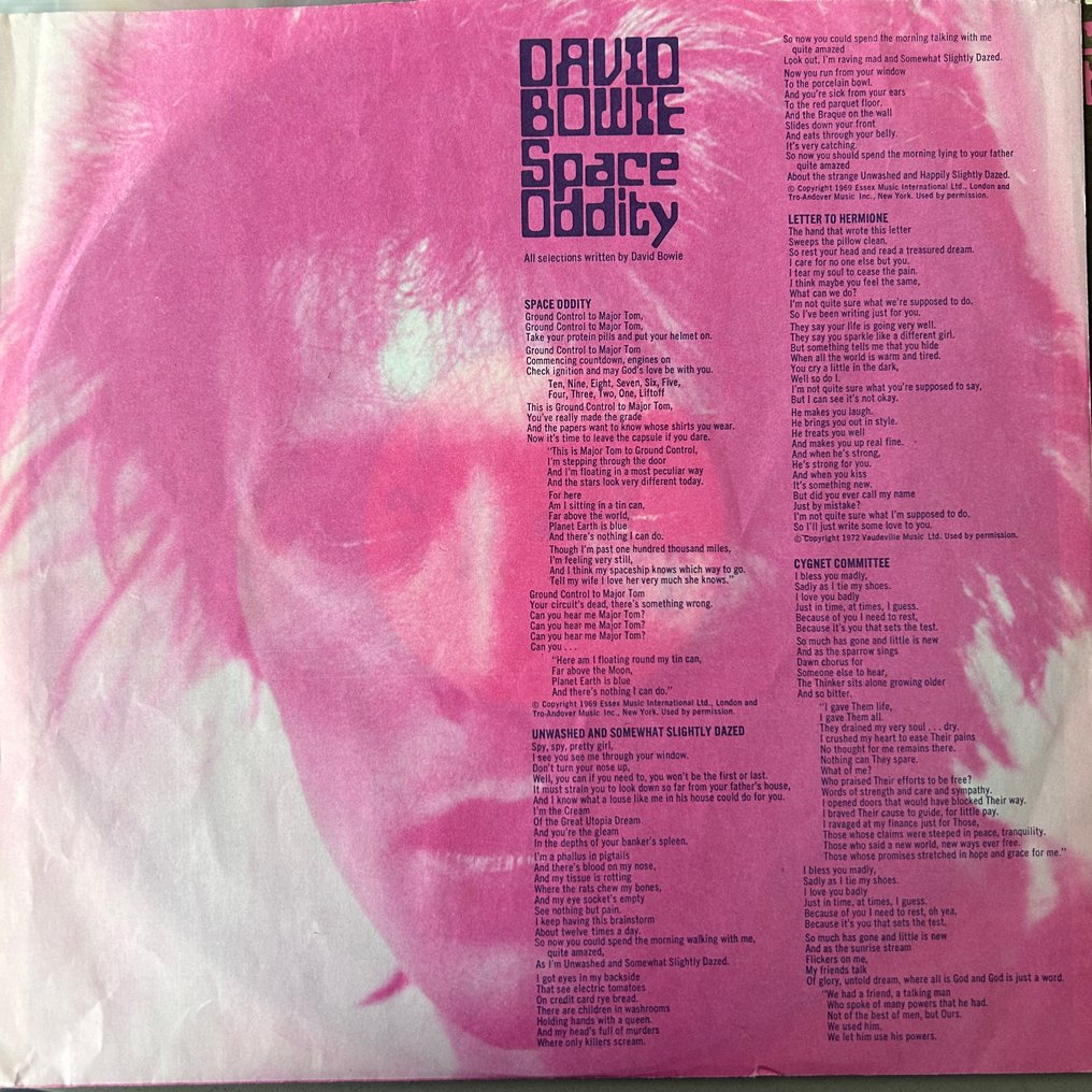 David Bowie - Space Oddity (1st US pressing with poster!) - Single Vinyl Record - 1st Pressing - 1972 #4.3