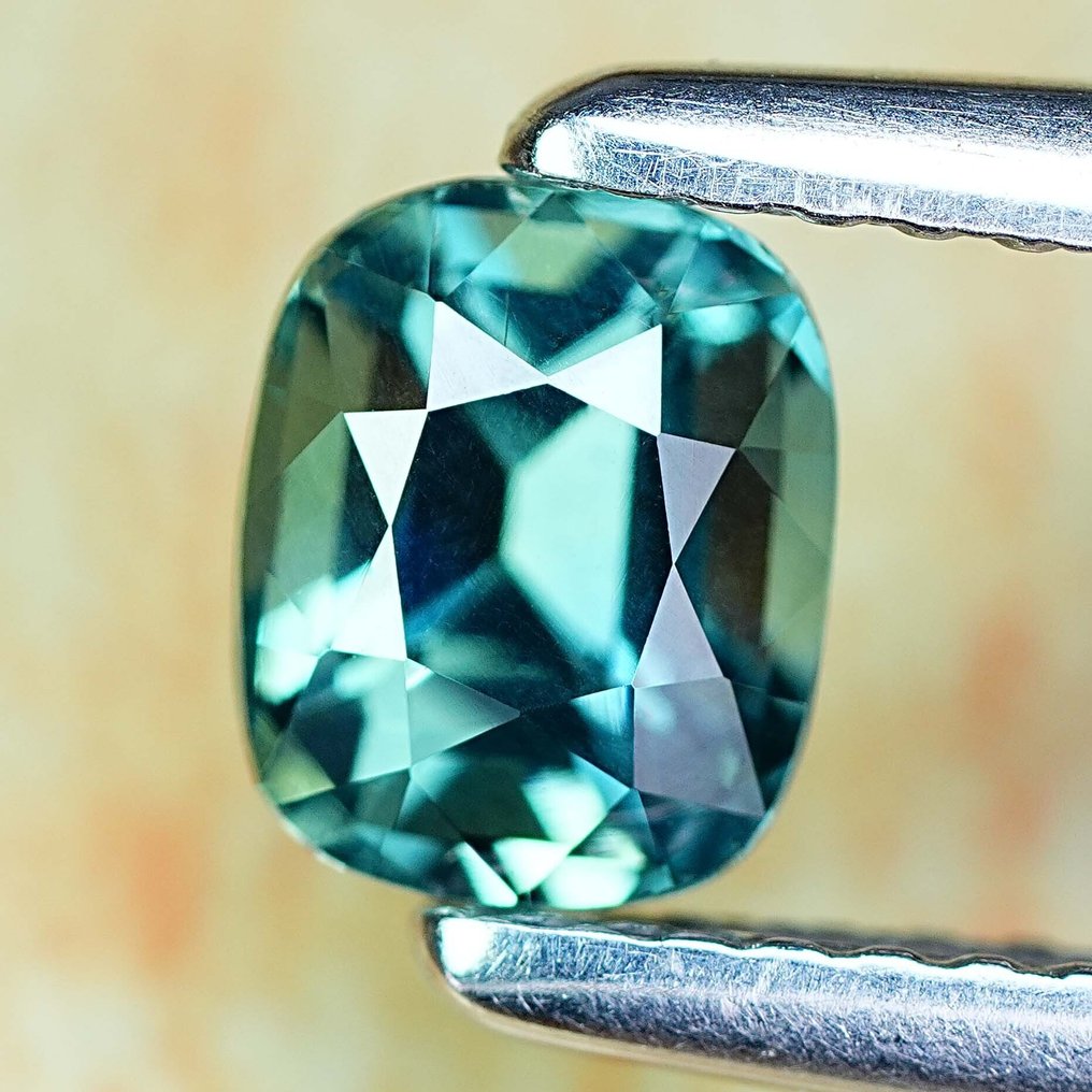 Fără preț de rezervă Verde, Albastru Safir - 1.16 ct - Asociația internațională de pietre prețioase colorate (ICA GemLab) #3.2