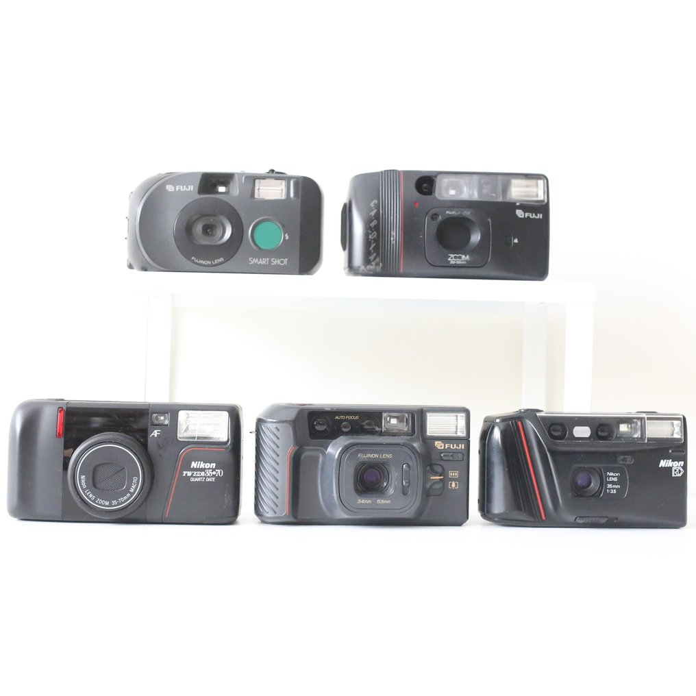Nikon, Fuji Smart Shot / Zoom Cardia 600 / TW Zoom 35-70 / Tele Cardia / RD | Analogue compact camera #1.0