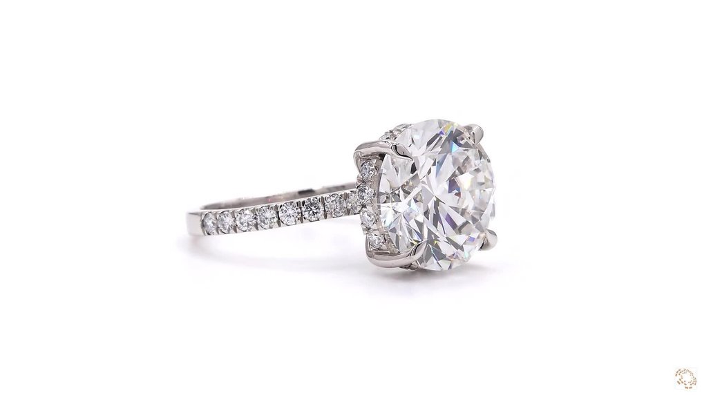 χωρίς τιμή ασφαλείας - Δαχτυλίδι Πλατίνα - 7.38ct. tw. Διαμάντι (Εργαστηριακής καλλιέργειας) - Διαμάντι #4.3